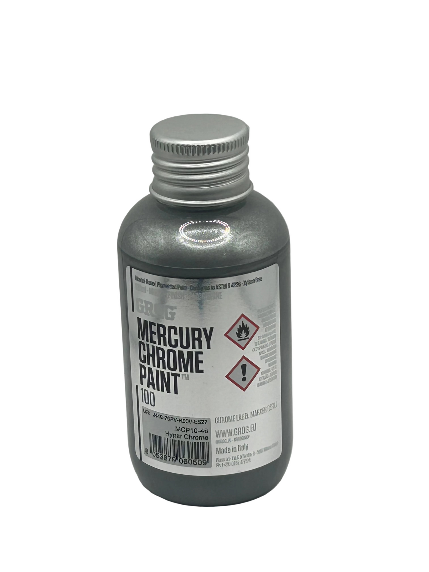 Grog Mercury Chrome Paint- 100ml Refill