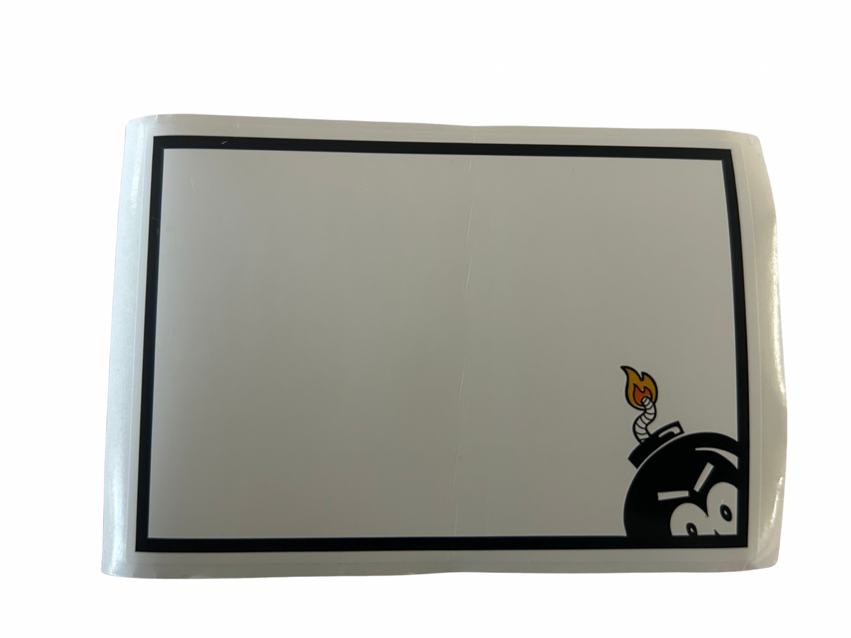 UAS Blank Eggshell Stickers- Bomb-Pack of 50