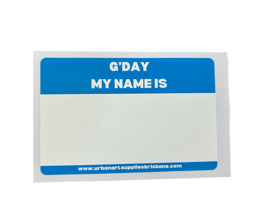 Gday My Name Is (Blue) - Egg Shell Stickers Pack Of 50