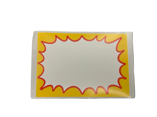 UAS Blank Eggshell Stickers- Kapow-Pack of 50