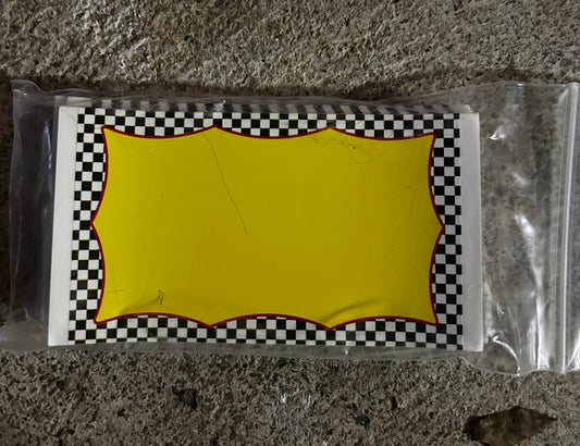 Racing Checkers- Eggshell Sticker Pack