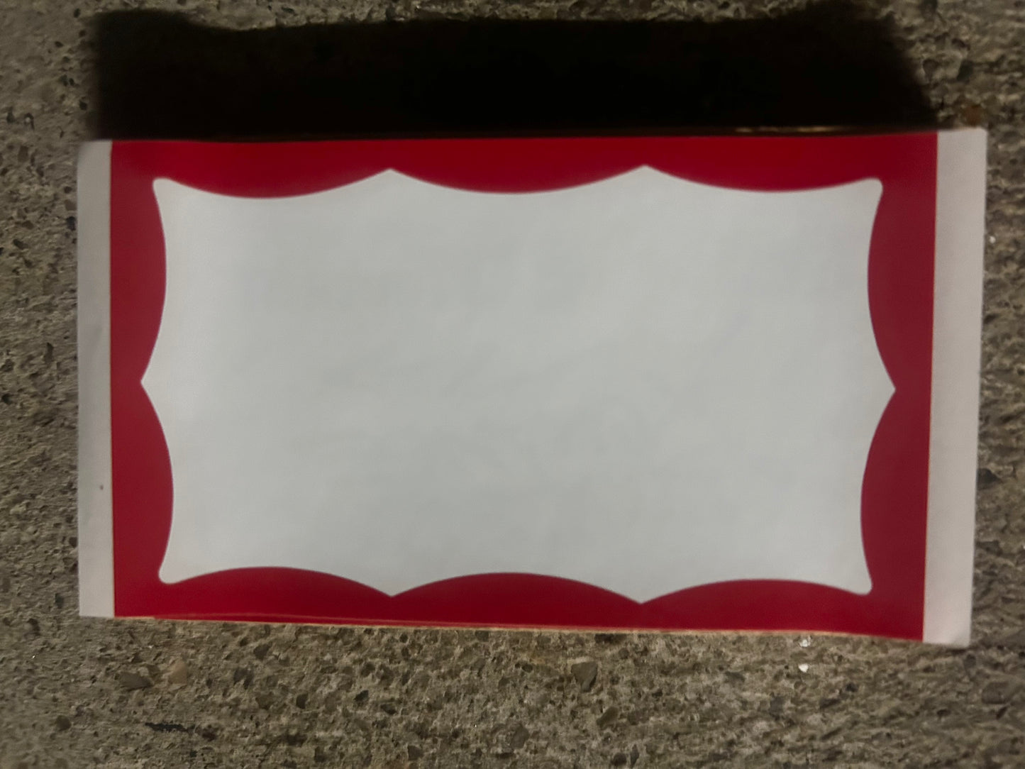 Red Wavy- Eggshell Sticker Pack
