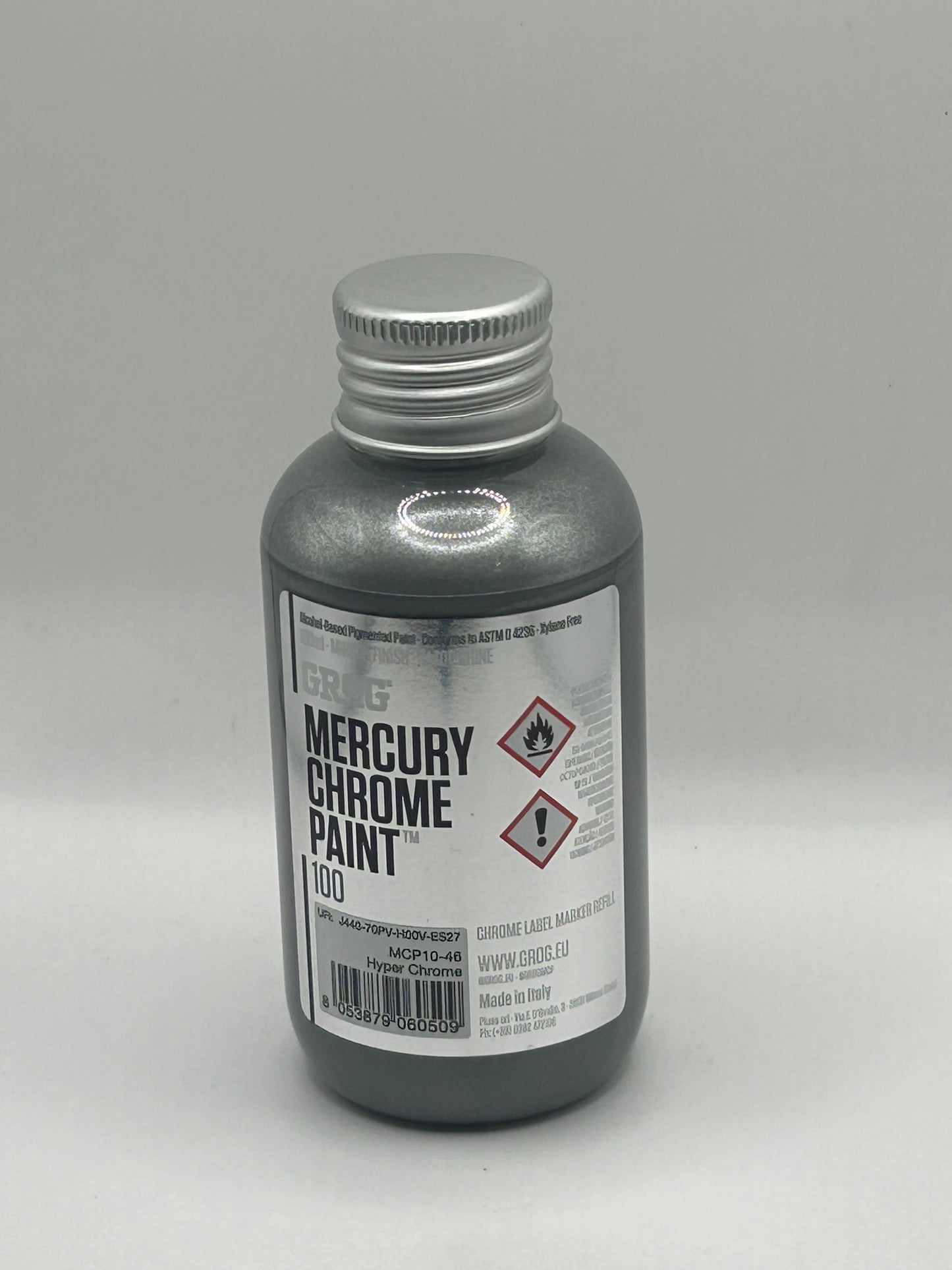 Grog Mercury Chrome Paint- 100ml Refill
